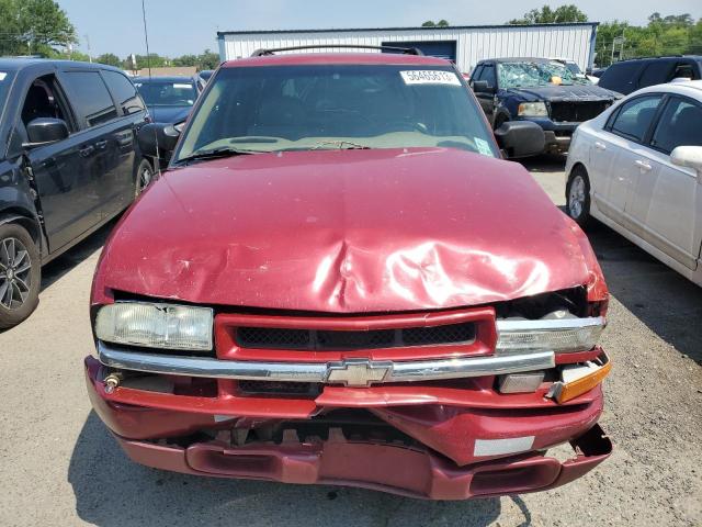 1GNCS13W02K145017 - 2002 CHEVROLET BLAZER RED photo 5