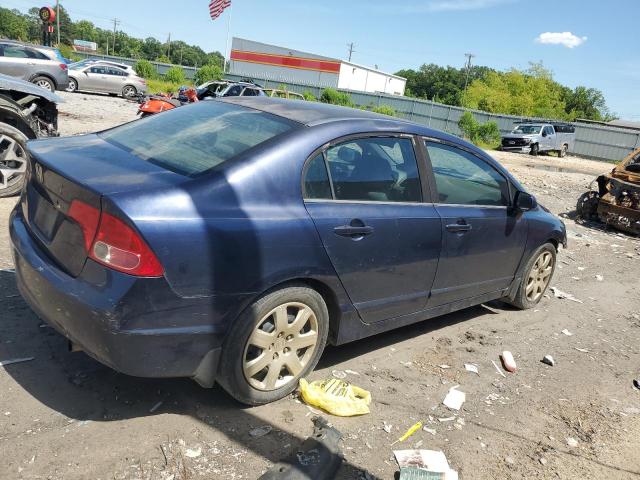 1HGFA16528L008130 - 2008 HONDA CIVIC LX BLUE photo 3