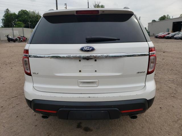 1FM5K8D80DGB96707 - 2013 FORD EXPLORER XLT WHITE photo 6