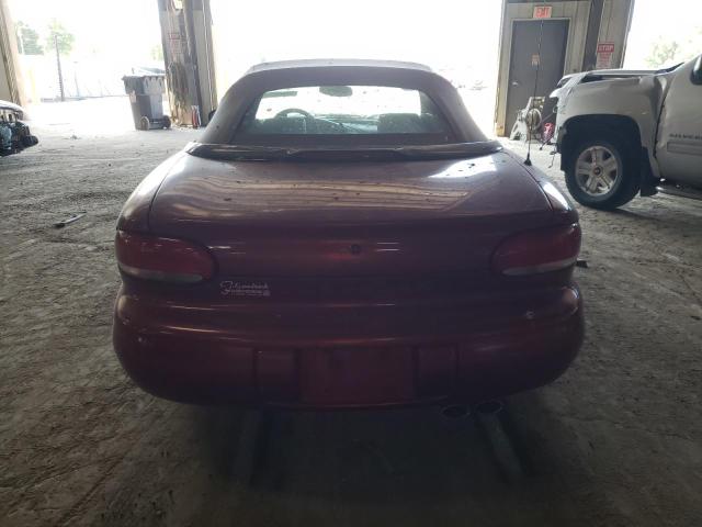 3C3EL55H2WT302589 - 1998 CHRYSLER SEBRING JXI MAROON photo 6