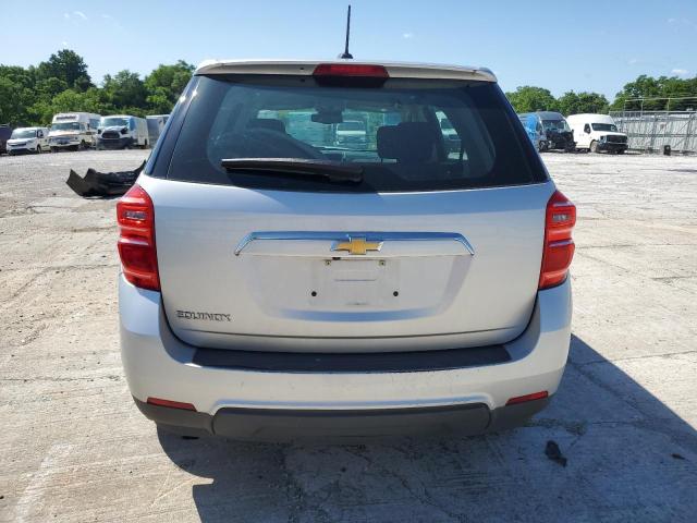 2GNALBEKXH1589857 - 2017 CHEVROLET EQUINOX LS SILVER photo 6