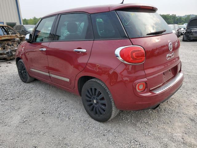 ZFBCFACH8EZ029769 - 2014 FIAT 500L LOUNGE RED photo 2