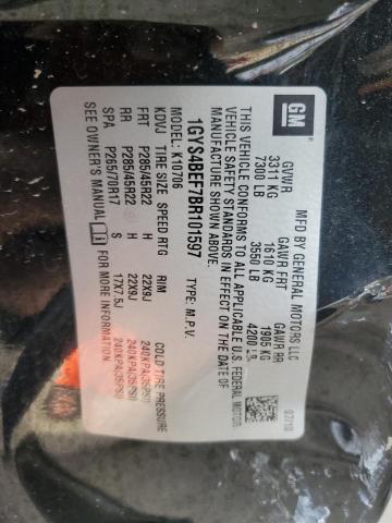 1GYS4BEF7BR101597 - 2011 CADILLAC ESCALADE LUXURY Czarny zdjęcie 14