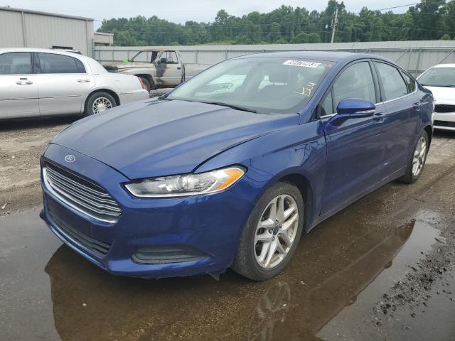 1FA6P0H77G5104785 - 2016 FORD FUSION SE BLUE photo 1