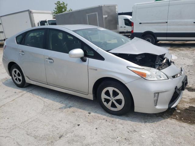 JTDKN3DU7D5587525 - 2013 TOYOTA PRIUS SILVER photo 4