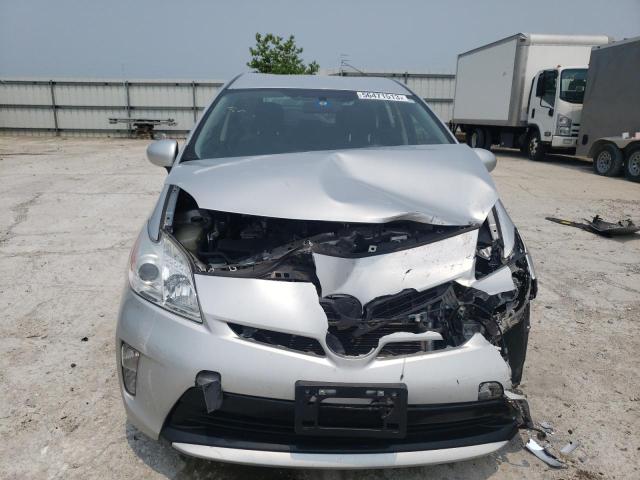 JTDKN3DU7D5587525 - 2013 TOYOTA PRIUS SILVER photo 5