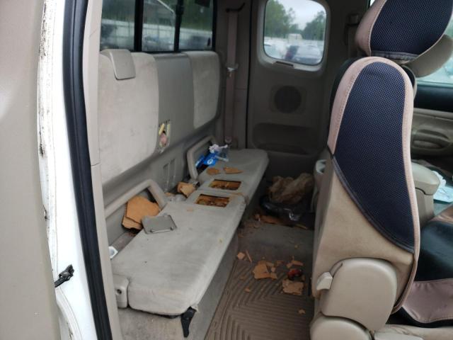 5TETX22N66Z181045 - 2006 TOYOTA TACOMA ACCESS CAB თეთრი ფოტო 10