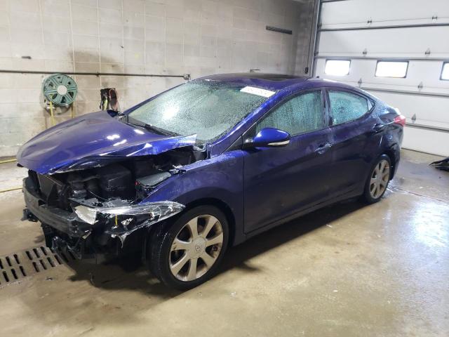 5NPDH4AE1DH442824 - 2013 HYUNDAI ELANTRA GLS BLUE photo 1