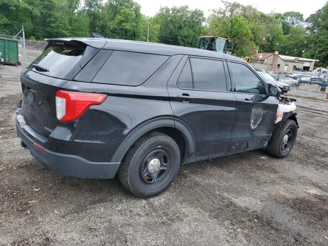 1FM5K8AB3MGC44099 - 2021 FORD EXPLORER POLICE INTERCEPTOR შავი ფოტო 3