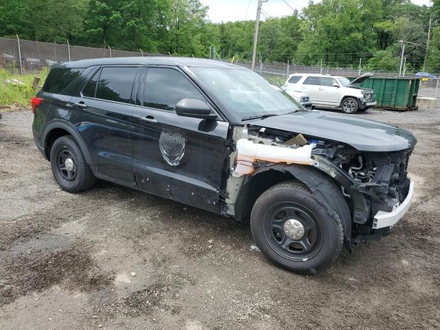 1FM5K8AB3MGC44099 - 2021 FORD EXPLORER POLICE INTERCEPTOR შავი ფოტო 4