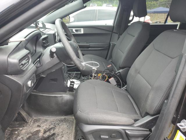 1FM5K8AB3MGC44099 - 2021 FORD EXPLORER POLICE INTERCEPTOR შავი ფოტო 7