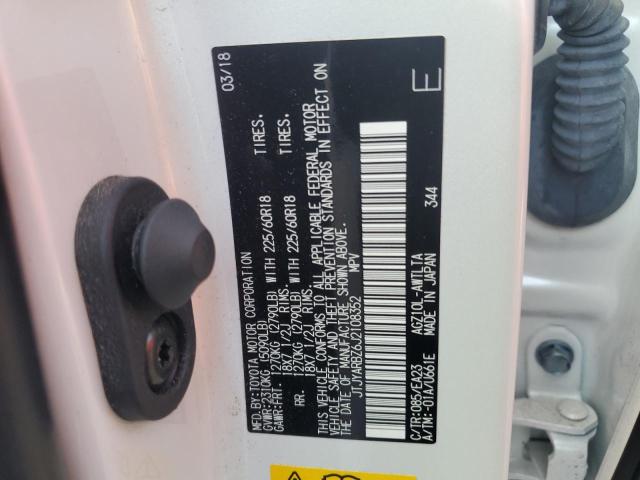 JTJYARBZ6J2108352 - 2018 LEXUS NX 300 BASE 白色 照片 13