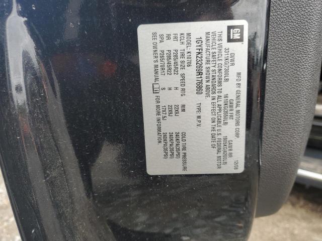 1GYFK23269R176860 - 2009 CADILLAC ESCALADE LUXURY Черный фото 14