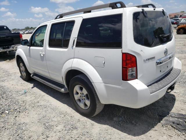 5N1AR18U49C618761 - 2009 NISSAN PATHFINDER S WHITE photo 2