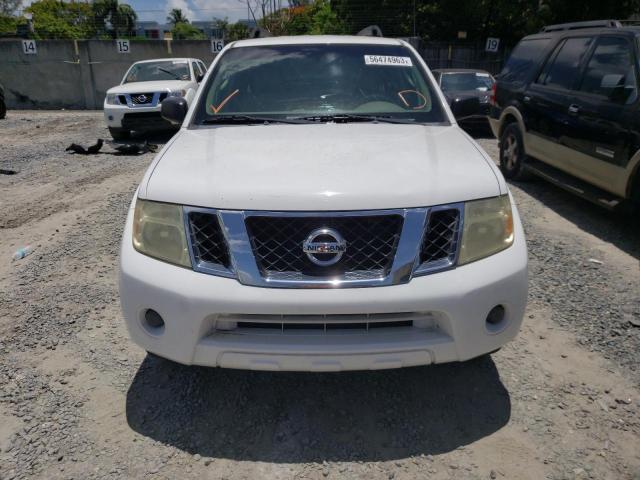 5N1AR18U49C618761 - 2009 NISSAN PATHFINDER S WHITE photo 5