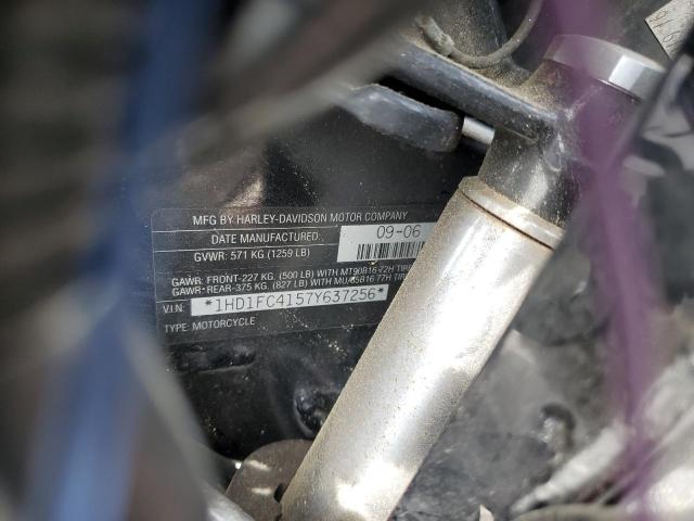 1HD1FC4157Y637256 - 2007 HARLEY-DAVIDSON FLHTCUI 红色 照片 10