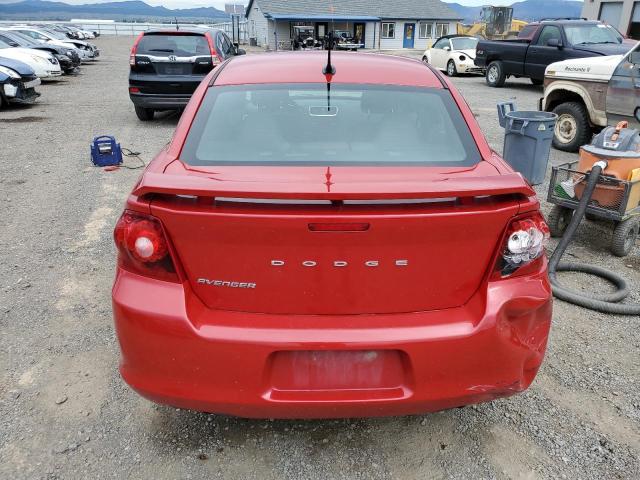 1C3CDZAG4DN508048 - 2013 DODGE AVENGER SE RED photo 6