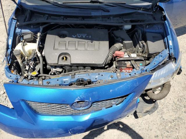 1NXBU40E79Z085369 - 2009 TOYOTA COROLLA BASE BLUE photo 11