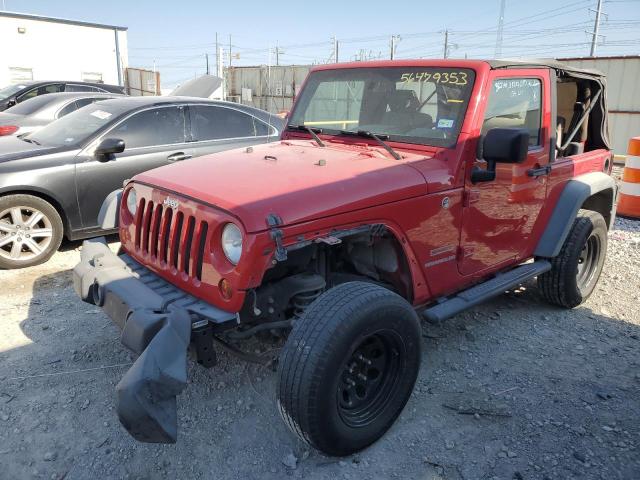 1J4AA2D10AL212889 - 2010 JEEP WRANGLER SPORT RED photo 1