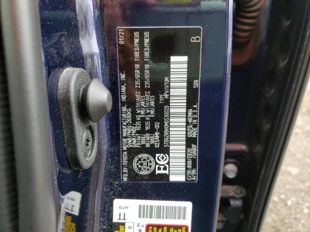 5TDGZRBH0MS530029 - 2021 TOYOTA HIGHLANDER XLE Mavi foto 14