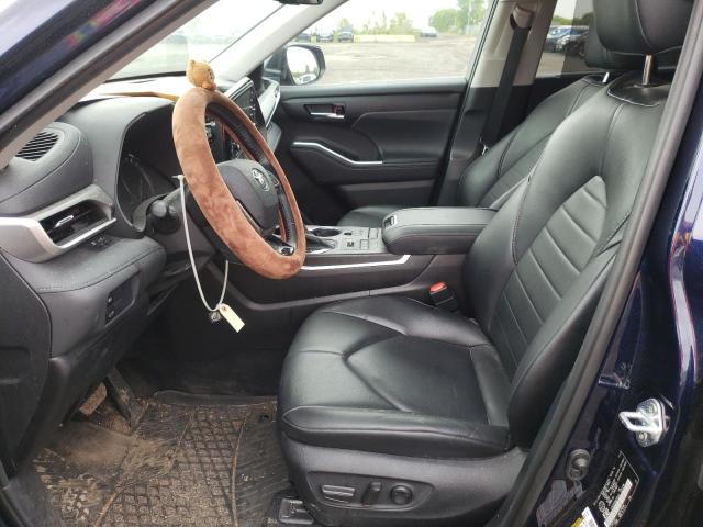5TDGZRBH0MS530029 - 2021 TOYOTA HIGHLANDER XLE Mavi foto 7