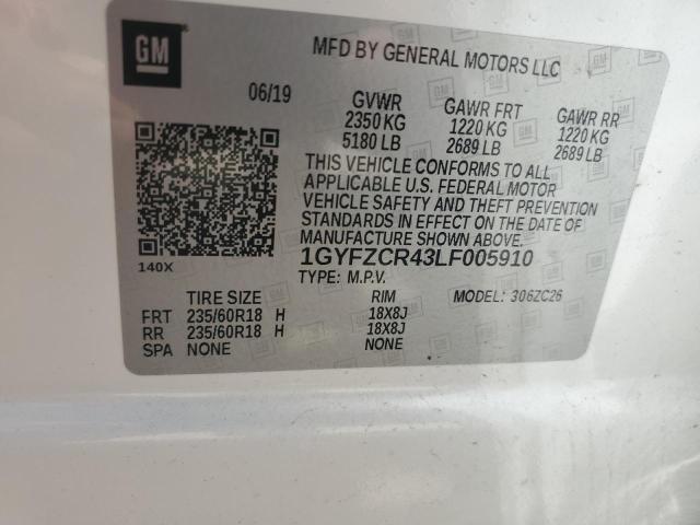 1GYFZCR43LF005910 - 2020 CADILLAC XT4 PREMIUM LUXURY WHITE photo 13