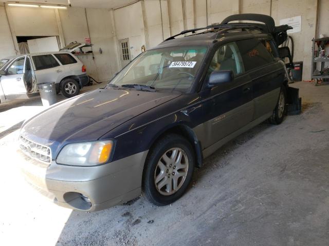 4S3BH6758Y7625755 - 2000 SUBARU LEGACY OUTBACK AWP 蓝色 照片 2