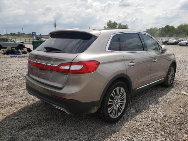 2LMPJ6LR6JBL30203 - 2018 LINCOLN MKX RESERVE 金色 照片 4