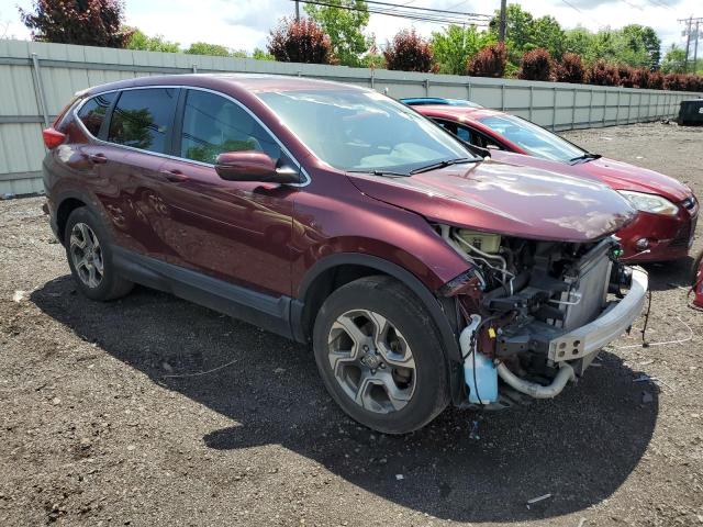 2HKRW2H56KH611187 - 2019 HONDA CR-V EX BURGUNDY photo 4