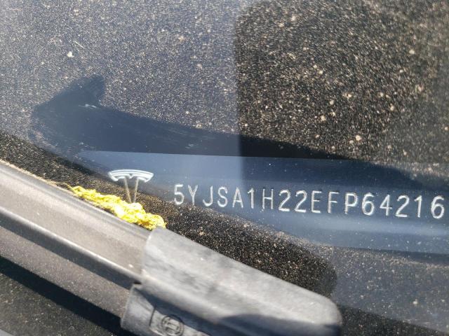 5YJSA1H22EFP64216 - 2014 TESLA MODEL S Mavi foto 12