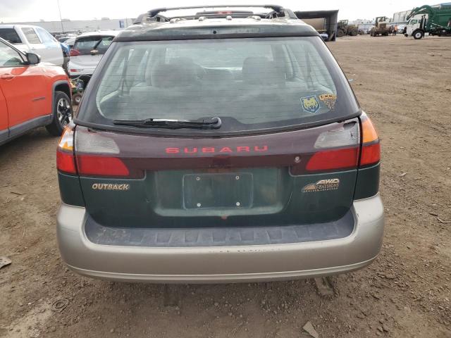 4S3BH665427600943 - 2002 SUBARU LEGACY OUTBACK GREEN photo 6