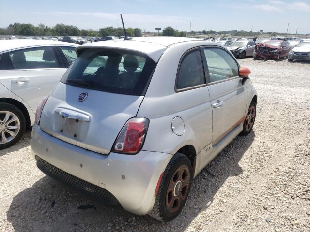 3C3CFFGE0DT740404 - 2013 FIAT 500 ELECTRIC SILVER photo 4