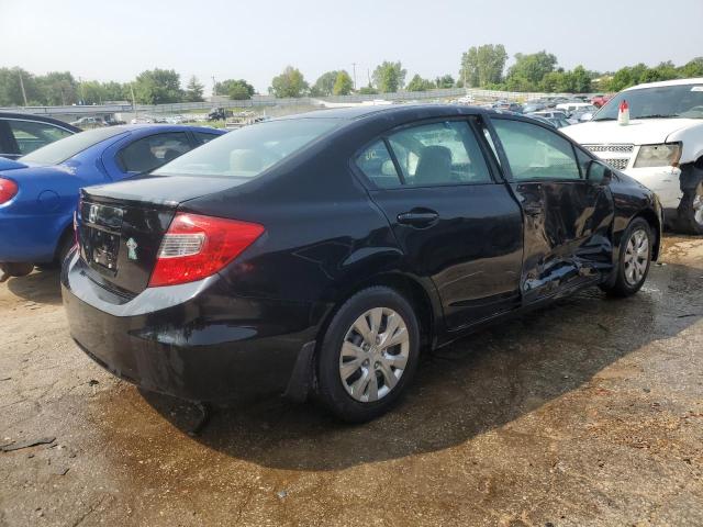 19XFB2F57CE003671 - 2012 HONDA CIVIC LX BLACK photo 3