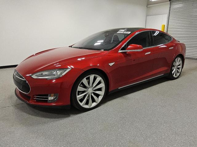 5YJSA1DN0DFP08368 - 2013 TESLA MODEL S RED photo 1