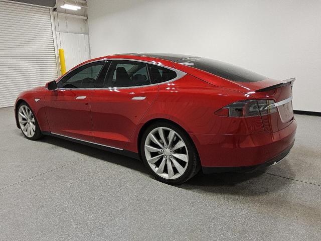 5YJSA1DN0DFP08368 - 2013 TESLA MODEL S RED photo 2