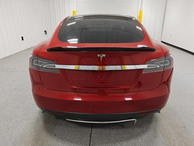 5YJSA1DN0DFP08368 - 2013 TESLA MODEL S RED photo 6