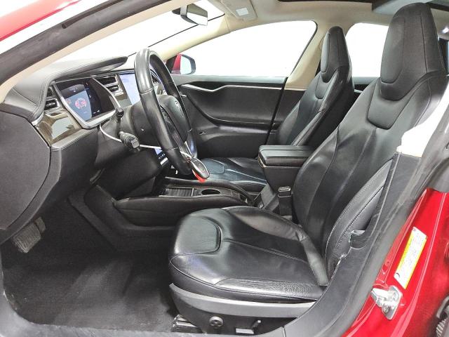5YJSA1DN0DFP08368 - 2013 TESLA MODEL S RED photo 7