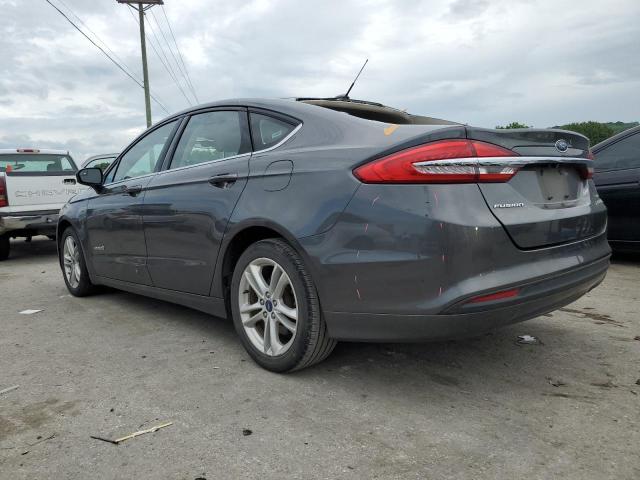 3FA6P0LU6JR221727 - 2018 FORD FUSION SE HYBRID GRAY photo 2