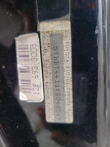 5TBBT4411YS040549 - 2000 TOYOTA TUNDRA ACCESS CAB 黑色 照片 12