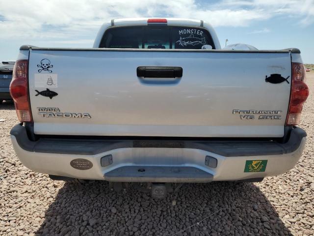5TEJU62N26Z315458 - 2006 TOYOTA TACOMA DOUBLE CAB PRERUNNER SILVER photo 6