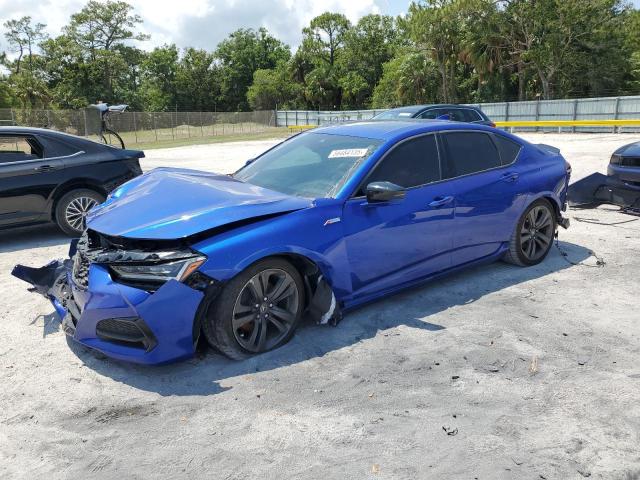 19UUB5F54MA013895 - 2021 ACURA TLX TECH A BLUE photo 1