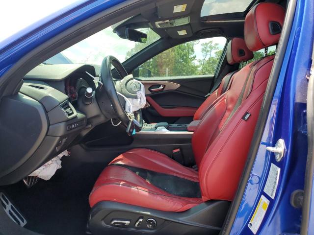 19UUB5F54MA013895 - 2021 ACURA TLX TECH A BLUE photo 7