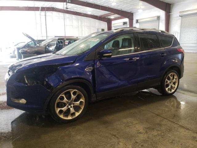 1FMCU9J93DUB22719 - 2013 FORD ESCAPE TITANIUM BLUE photo 1