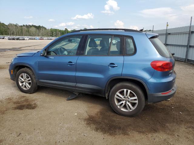 WVGBV7AX4HK012999 - 2017 VOLKSWAGEN TIGUAN S BLUE photo 2