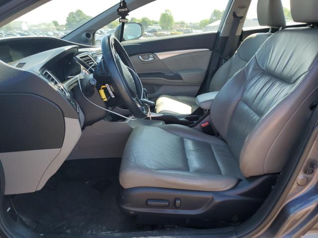 19XFB2F93FE218293 - 2015 HONDA CIVIC EXL ნაცრისფერი ფოტო 7