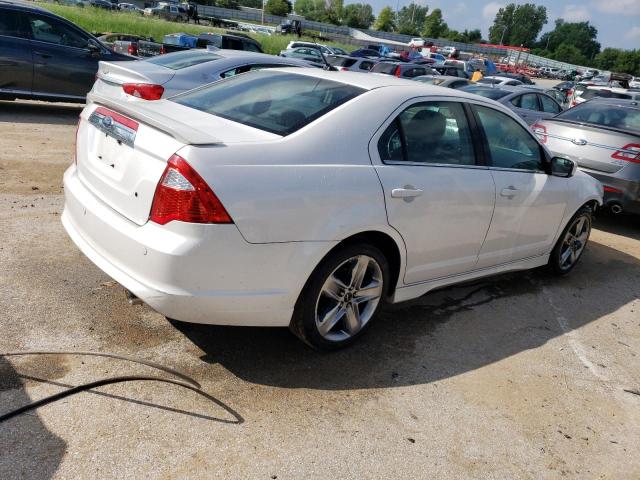 3FAHP0KC6BR114356 - 2011 FORD FUSION SPORT WHITE photo 3