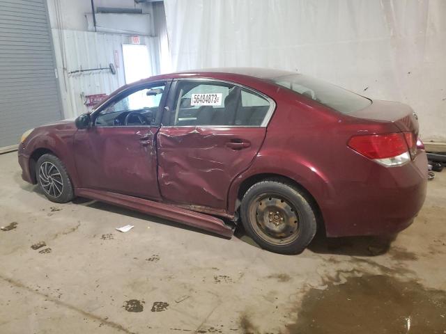 4S3BMBA65B3241520 - 2011 SUBARU LEGACY 2.5I MAROON photo 2