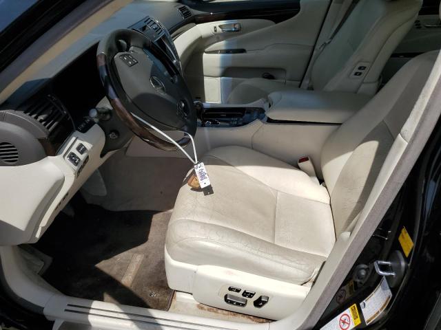 JTHDU46F885003783 - 2008 LEXUS LS 600HL BLACK photo 7