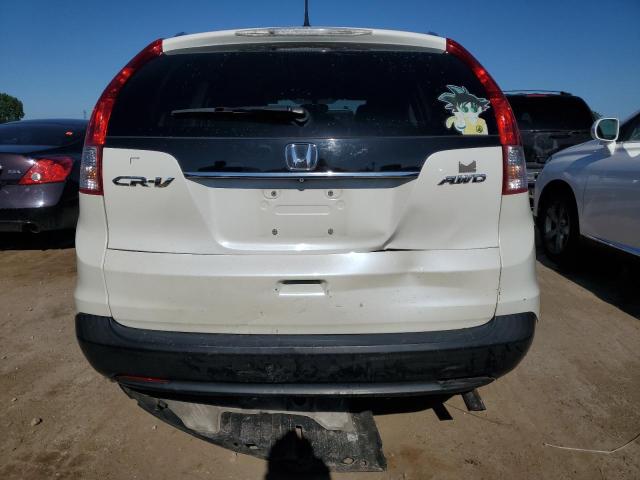 5J6RM4H75DL087607 - 2013 HONDA CR-V EXL WHITE photo 6