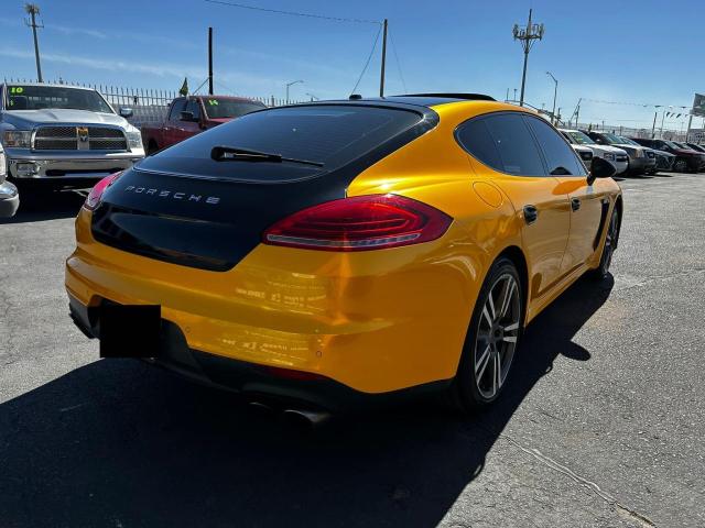 WP0AD2A79EL044617 - 2014 PORSCHE PANAMERA S HYBRID YELLOW photo 4